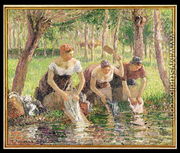 The Washerwomen, Eragny, 1895 - Camille Pissarro