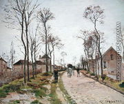 The Road to Saint Cyr at Louveciennes, c.1870 - Camille Pissarro