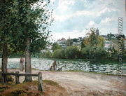 The Banks of the Oise at Pontoise, 1870 - Camille Pissarro