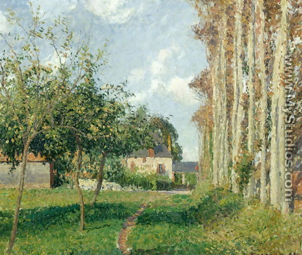 Varengeville, the Manor Inn, Afternoon, 1889 - Camille Pissarro