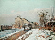 The Road from Gisors to Pontoise, Snow Effect, 1872 - Camille Pissarro