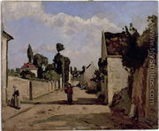 Rue de l'Hermitage, Pontoise, c.1867 - Camille Pissarro