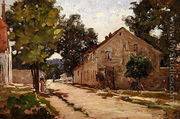 Route de Port-Marly, c.1860-67 - Camille Pissarro
