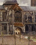 Portal of the Church of St. Jacques, Dieppe, 1901 - Camille Pissarro