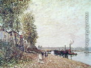 Steam Boats on the Loing at Saint-Mammes, 1877 - Alfred Sisley
