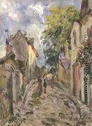 Village Street Scene - Alfred Sisley