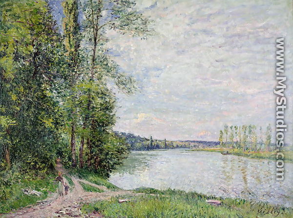 The Riverside Road from Veneux to Thomery, 1880 - Alfred Sisley