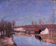The Loing and the Slopes behind St. Nicaise, February Afternoon, 1890 - Alfred Sisley