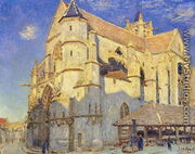 The Church at Moret, Frosty Weather, 1893 - Alfred Sisley