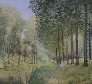 The Rest by the Stream. Edge of the Wood, 1872 - Alfred Sisley