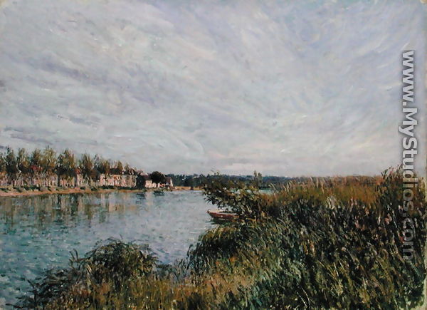 View of Saint-Mammes, c.1880 - Alfred Sisley