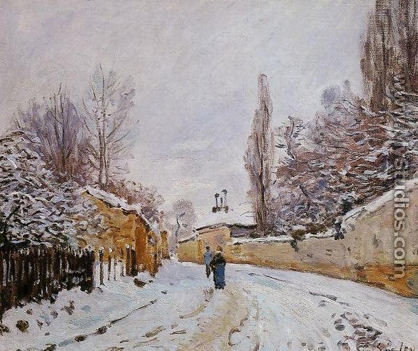 Road under Snow, near Louveciennes, 1876 - Alfred Sisley
