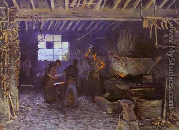 The Forge at Marly-le-Roi, Yvelines, 1875 - Alfred Sisley