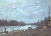 After the Thaw, the Seine at Suresnes Bridge, 1880 - Alfred Sisley