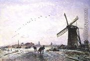 Ice-Skaters in Holland, 1872 - Johan Barthold Jongkind