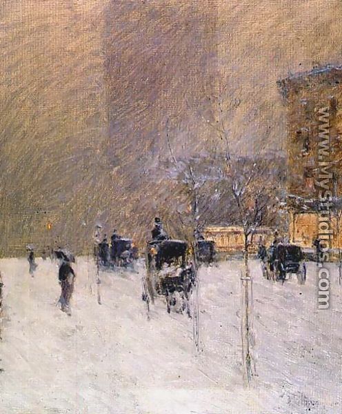 Winter Afternoon in New York, 1900 - Childe Hassam