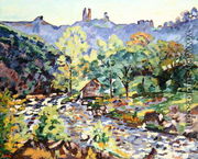 Ruins of the Chateau, Crozant, c.1905 - Armand Guillaumin
