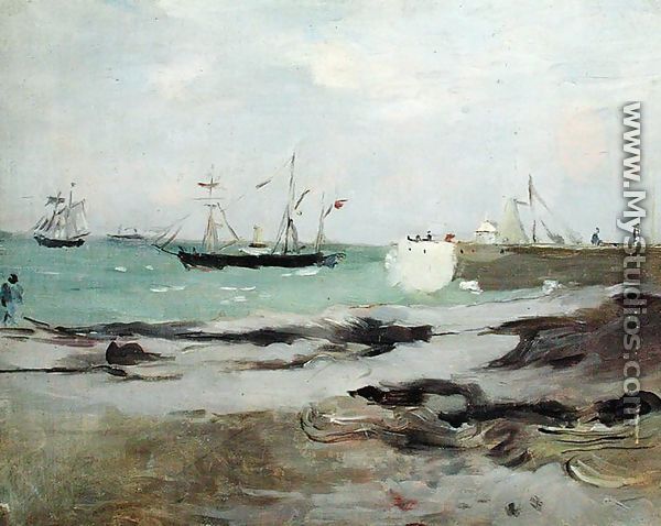 The Entrance to the Port of Boulogne 1880 - Berthe Morisot