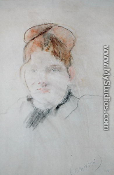 Head of a Woman 1886 - Berthe Morisot