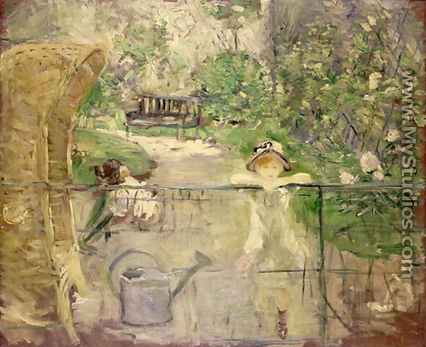 Little Girls in the Garden or, the Basket Chair 1885 - Berthe Morisot