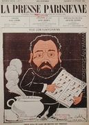Front cover of La Presse Parisienne with a caricature of Emile Zola (1840-1902) - Emile Cohl