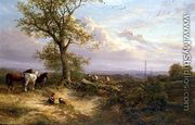 Timber Felling, Sussex, Evening, 1876 - George Cole, Snr.