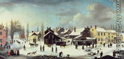 Winter Scene in Brooklyn  c.1817 - Louisa Ann Coleman