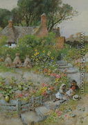 Cottage Garden in Summer - William Stephen Coleman
