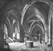 nterior view of the entrance room at the Conciergerie Prison 1831 - (after) Collard