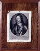 Trompe LOeil Still Life of a Print of Charles I (1600-49) 1698 - Edwart Collier