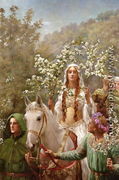Queen Guinevere's Maying - John Maler Collier