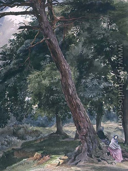 Landscape with Trees and Figures - Thomas Collier