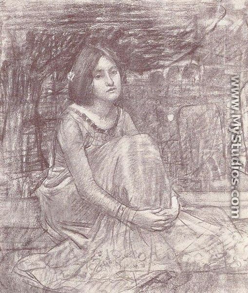 Study of a Girl  1908 2 - John William Waterhouse