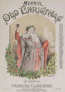Front cover of the music score for Merrie Old Christmas - Alfred Concanen