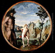 Perseus Turning Atlas to Stone - Gillis Congnet