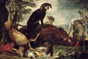 Dogs with Slain Wild Boar and Deer - David de Coninck