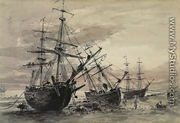 Coal Brigs on Brighton Beach, c.1824 - John Constable