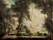 Salisbury Cathedral from the Bishop's Grounds, c.1822-23 - John Constable