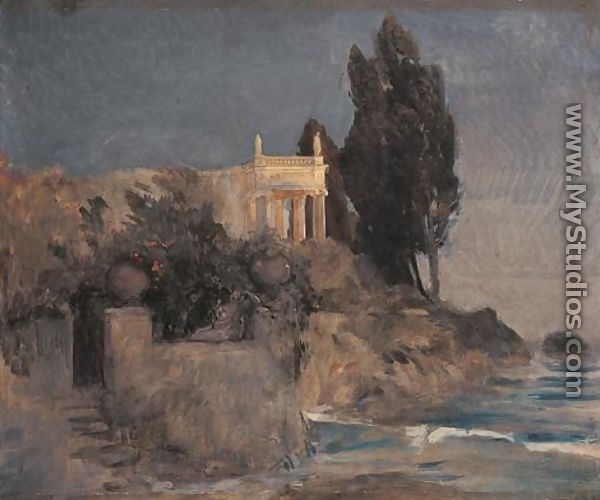 Villa by the Sea, c.1864 - Arnold Böcklin