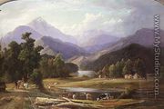 New Zealand Landscape  1872 - Ebenezer Wake Cook