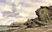Triassic Cliffs at Blue Anchor, North Somerset, 1866 - Edward William Cooke