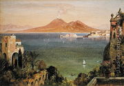 Vesuvius and Castel del Oro, Naples, seen from Villa Cedroni, Posillippo - Edward William Cooke