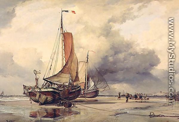 Dutch Pincks, Scheveningen, 1860 - Edward William Cooke