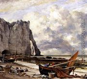 Etretat, Beach with Arch - Edward William Cooke