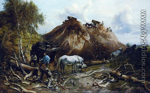 Clearing the Wood for the Iron Way, 1880 - Thomas Sidney Cooper
