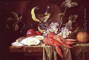 Still life with lobster, oysters and fruit - Alexander Coosemans