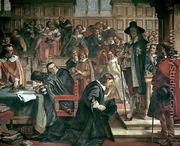 Attempted arrest of 5 members of the House of Commons by Charles I, 1642,  1856-66 - Charles West Cope