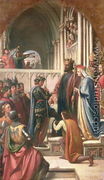 Edward III Conferring the Order of the Garter of Edward the Black Prince, 1847 - Charles West Cope