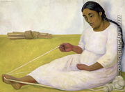 Indian Spinning - Diego Rivera