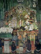 Friday of Sorrows on the Canal of Santa Anita, in the Court of the Fiestas, 1924 - Diego Rivera